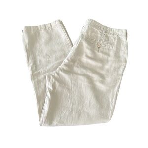 Nautica Men's Light Cream Linen/Cotton Pants Size 38 X 30